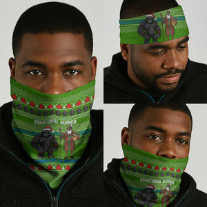 Equatorial Guinea Christmas Neck Gaiter Santa Gorilla Gift Basket - African Pride