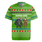 Equatorial Guinea Christmas Rugby Jersey Santa Gorilla Gift Basket - African Pride