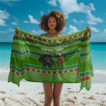 Equatorial Guinea Christmas Sarong Santa Gorilla Gift Basket - African Pride