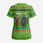 Equatorial Guinea Christmas Scrub Top Santa Gorilla Gift Basket - African Pride