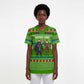 Equatorial Guinea Christmas Scrub Top Santa Gorilla Gift Basket - African Pride