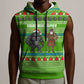 Equatorial Guinea Christmas Sleeveless Hoodie Santa Gorilla Gift Basket - African Pride