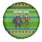 Equatorial Guinea Christmas Spare Tire Cover Santa Gorilla Gift Basket - African Pride