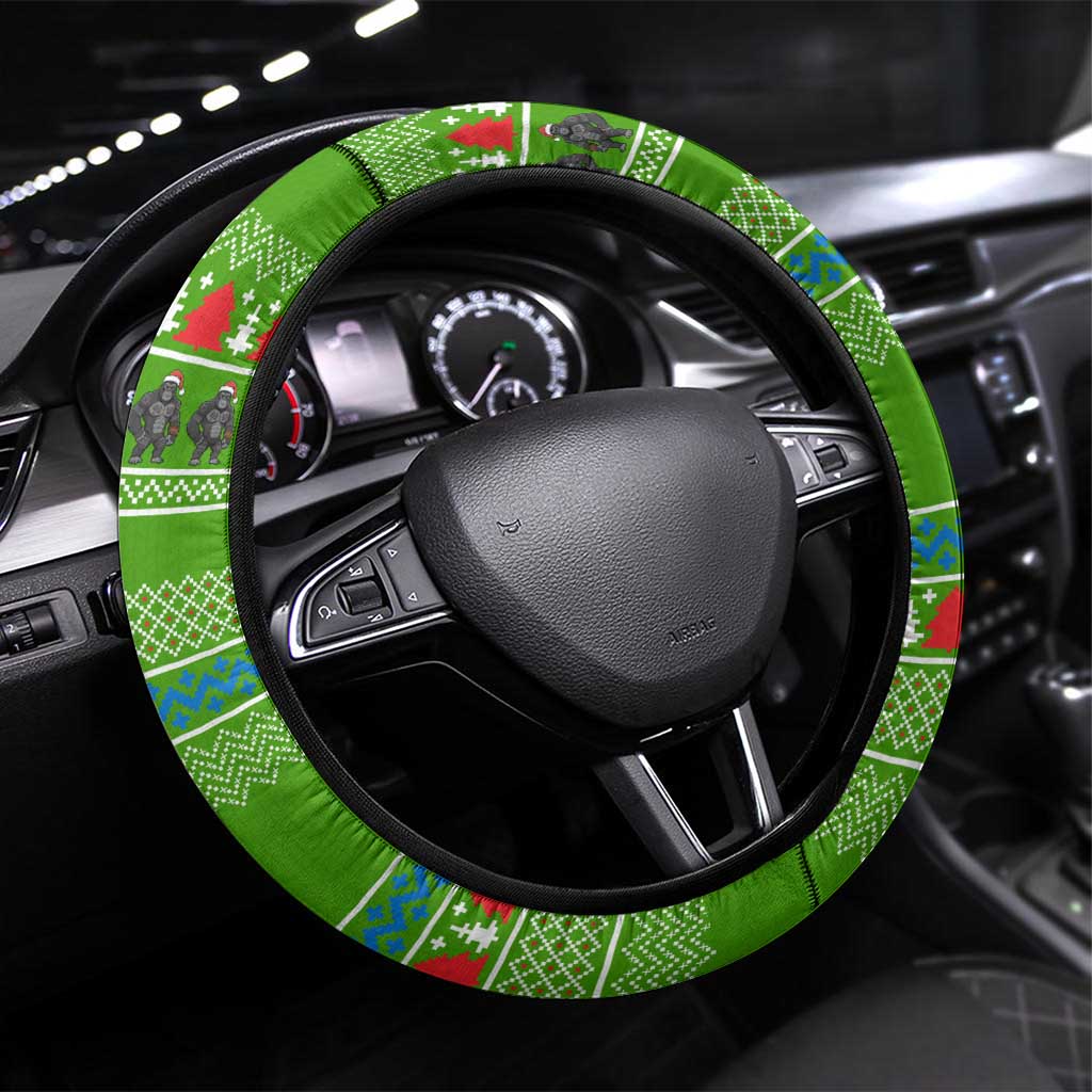 Equatorial Guinea Christmas Steering Wheel Cover Santa Gorilla Gift Basket - African Pride