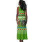 Equatorial Guinea Christmas Tank Maxi Dress Santa Gorilla Gift Basket - African Pride