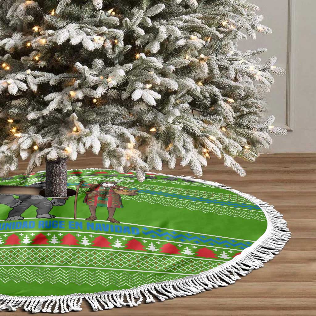 Equatorial Guinea Christmas Tree Skirt Santa Gorilla Gift Basket - African Pride