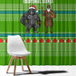 Equatorial Guinea Christmas Window Curtain Santa Gorilla Gift Basket - African Pride