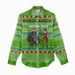 Equatorial Guinea Christmas Women Casual Shirt Santa Gorilla Gift Basket - African Pride