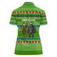 Equatorial Guinea Christmas Women Polo Shirt Santa Gorilla Gift Basket - African Pride