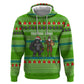Equatorial Guinea Christmas Zip Hoodie Santa Gorilla Gift Basket - African Pride