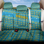 Rwanda Christmas Back Car Seat Cover Festive Geometric Motifs and Bold Typography - African Pride