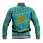Rwanda Christmas Baseball Jacket Festive Geometric Motifs and Bold Typography - African Pride