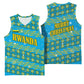 Rwanda Christmas Basketball Jersey Festive Geometric Motifs and Bold Typography - African Pride