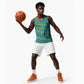 Rwanda Christmas Basketball Jersey Festive Geometric Motifs and Bold Typography - African Pride