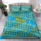 Rwanda Christmas Bedding Set Festive Geometric Motifs and Bold Typography - African Pride