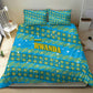 Rwanda Christmas Bedding Set Festive Geometric Motifs and Bold Typography - African Pride