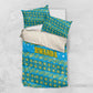 Rwanda Christmas Bedding Set Festive Geometric Motifs and Bold Typography - African Pride