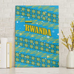 Rwanda Christmas Canvas Wall Art Festive Geometric Motifs and Bold Typography - African Pride