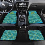 Rwanda Christmas Car Mats Festive Geometric Motifs and Bold Typography - African Pride