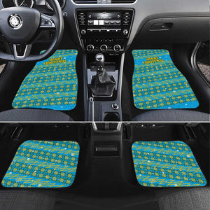 Rwanda Christmas Car Mats Festive Geometric Motifs and Bold Typography - African Pride
