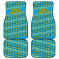 Rwanda Christmas Car Mats Festive Geometric Motifs and Bold Typography - African Pride