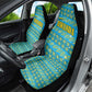 Rwanda Christmas Car Seat Cover Festive Geometric Motifs and Bold Typography - African Pride