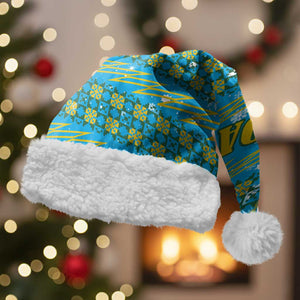 Rwanda Christmas Santa Hat Festive Geometric Motifs and Bold Typography - African Pride