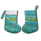 Rwanda Christmas Stocking Festive Geometric Motifs and Bold Typography - African Pride