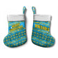 Rwanda Christmas Stocking Festive Geometric Motifs and Bold Typography - African Pride