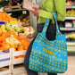 Rwanda Christmas Grocery Bag Festive Geometric Motifs and Bold Typography - African Pride