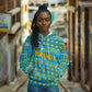 Rwanda Christmas Hoodie Festive Geometric Motifs and Bold Typography - African Pride