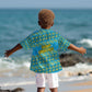 Rwanda Christmas Kid Hawaiian Shirt Festive Geometric Motifs and Bold Typography - African Pride