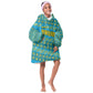 Rwanda Christmas Kid Wearable Blanket Hoodie Festive Geometric Motifs and Bold Typography - African Pride
