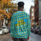 Rwanda Christmas Long Sleeve Shirt Festive Geometric Motifs and Bold Typography - African Pride