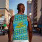 Rwanda Christmas Men Tank Top Festive Geometric Motifs and Bold Typography - African Pride