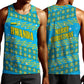 Rwanda Christmas Men Tank Top Festive Geometric Motifs and Bold Typography - African Pride