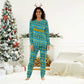 Rwanda Christmas Pajama Set Festive Geometric Motifs and Bold Typography - African Pride