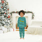 Rwanda Christmas Pajama Set Festive Geometric Motifs and Bold Typography - African Pride