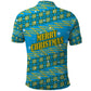 Rwanda Christmas Polo Shirt Festive Geometric Motifs and Bold Typography - African Pride