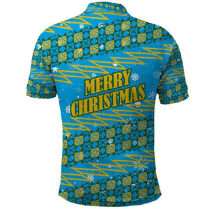 Rwanda Christmas Polo Shirt Festive Geometric Motifs and Bold Typography - African Pride