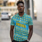 Rwanda Christmas Polo Shirt Festive Geometric Motifs and Bold Typography - African Pride