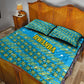 Rwanda Christmas Quilt Bed Set Festive Geometric Motifs and Bold Typography - African Pride