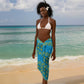 Rwanda Christmas Sarong Festive Geometric Motifs and Bold Typography - African Pride