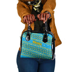 Rwanda Christmas Shoulder Handbag Festive Geometric Motifs and Bold Typography - African Pride