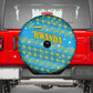 Rwanda Christmas Spare Tire Cover Festive Geometric Motifs and Bold Typography - African Pride