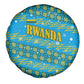 Rwanda Christmas Spare Tire Cover Festive Geometric Motifs and Bold Typography - African Pride