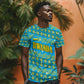 Rwanda Christmas T shirt Festive Geometric Motifs and Bold Typography - African Pride