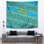 Rwanda Christmas Tapestry Festive Geometric Motifs and Bold Typography - African Pride