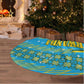 Rwanda Christmas Tree Skirt Festive Geometric Motifs and Bold Typography - African Pride