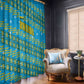 Rwanda Christmas Window Curtain Festive Geometric Motifs and Bold Typography - African Pride
